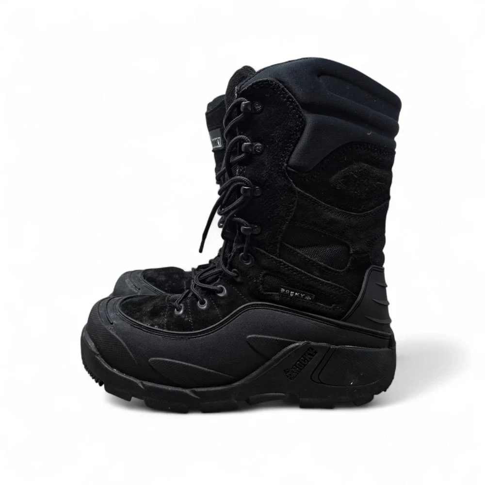 Rocky Blizzard Stalker Boots Men's 9 M Black 1200g Thinsulate Winter Snow 5455